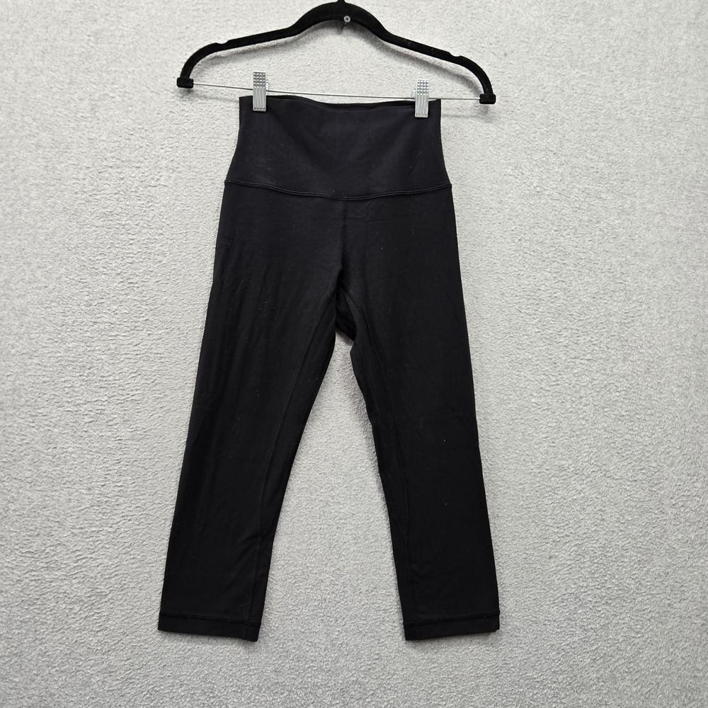 Lululemon Women Activewear Pants 4 Black Align Crop Yoga Legging Athletic